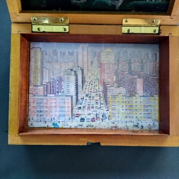 One-of-a-Kind Decoupage Rocky Patel Robusto Cigar Hand Made Trinket Box - Picture 5 of 6